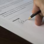 Signature d'un document